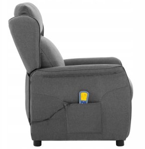 Fotel do masażu w jasnoszarym materiale Lumarko! 4