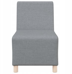 Fotel 3 pcs Jasnoszary 55 x 74 x 82 cm tkanina Lumarko! 5