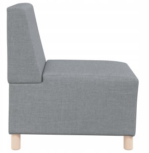 Fotel 3 pcs Jasnoszary 55 x 74 x 82 cm tkanina Lumarko! 6