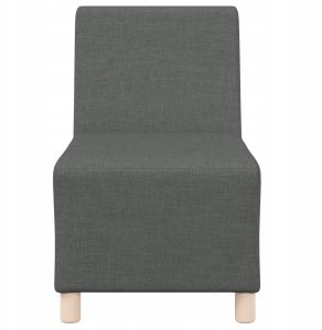 Fotel 3 pcs ciemno szary 55 x 74 x 82 cm tkanina Lumarko! 5