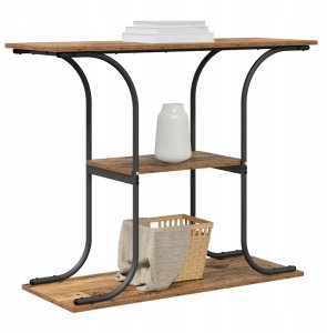 vidaXL Konsola Stare drewno 101 x 35 x 80.5 cm Lumarko! 3