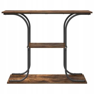 vidaXL Konsola Wędzony dąb 101 x 35 x 80.5 cm Lumarko! 5