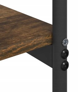 vidaXL Konsola Wędzony dąb 101 x 35 x 80.5 cm Lumarko! 7