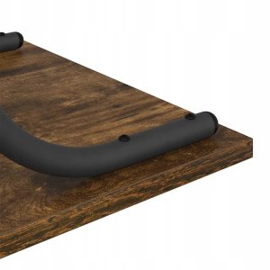 vidaXL Konsola Wędzony dąb 101 x 35 x 80.5 cm Lumarko! 8