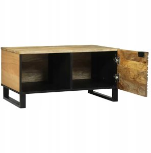 Stolik kawowy Brązowy 80 x 50 x 40 cm lite drewno mango Lumarko! 2