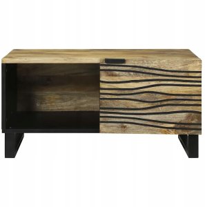 Stolik kawowy Brązowy 80 x 50 x 40 cm lite drewno mango Lumarko! 3