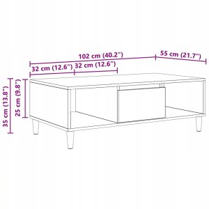 vidaXL dąb artisan 103,5 x 60 x 35 cm Lumarko! 10