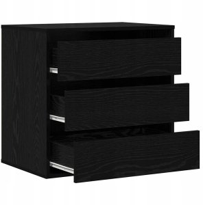 Komoda Narożna Czarny Dąb 60x41x58 cm Drewno inżynieryjne Lumarko! 5