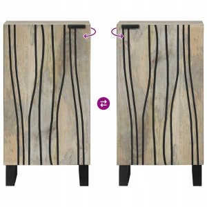 Szafki i regały na media Biały i czarny 40 x 33.5 x 75 cm Lumarko! 9