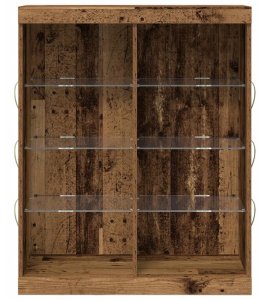 Szafka z oświetleniem LED Stare drewno 41x37x100 cm Lumarko! 6