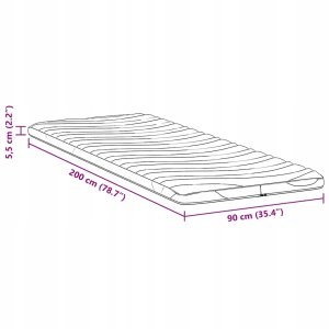 Podkłady na materac Biały 90 x 200 cm Poliester bez kleju Lumarko! 11