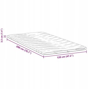 Podkłady na materac Biały 120 x 200 cm Poliester bez kleju Lumarko! 11