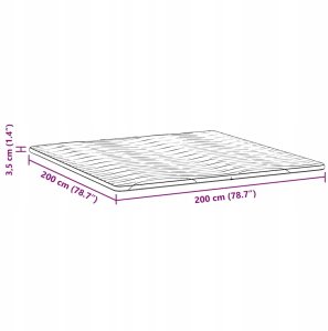 Podkłady na materac Biały 200 x 200 cm Poliester bez kleju Lumarko! 12