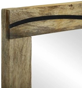 Lustro łazienkowe 50 x 70 x 30 cm z drewna mango. Lumarko! 8