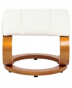 Beliani Fotel z masażem FORCE Z podnóżkiem Biały 11