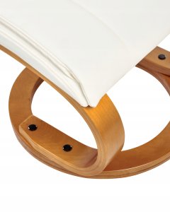 Beliani Fotel z masażem FORCE Z podnóżkiem Biały 15