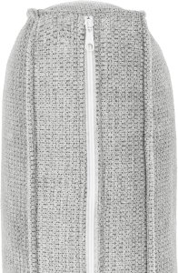 Beliani Sofa rozkładana w kształcie U dla 4 osób jasnoszary ze schowkiem 8