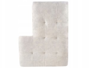 Narożnik dla 4 osób KIRUNA Welur Jasnobeżowy Prawostronny 6