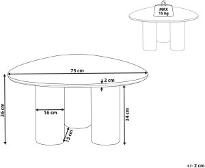 Stolik kawowy DACOMA Czarny 3