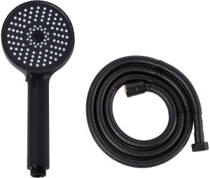 Słuchawka prysznicowa z wężem SURIPA 3 funkcje Czarny 4