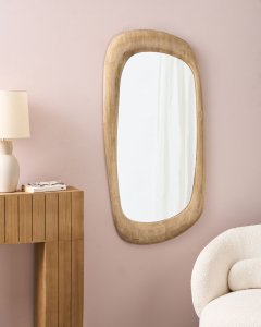 Lustro ścienne TRIZAY 57 cm 120 cm Drewno Brązowy 2