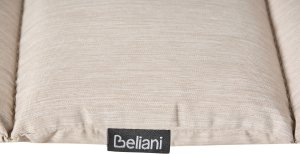 Leżak ogrodowy z poduszką BRESCIA PREMIUM Drewno akacjowe Jasnobeżowy 14