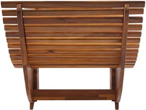 Leżak ogrodowy z poduszką BRESCIA PREMIUM Drewno akacjowe Jasnobeżowy 6