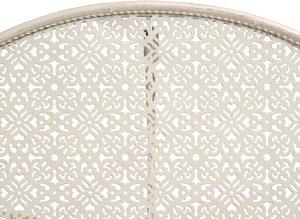 Stolik bistro JUINA 80 cm 36 cm Metal Jasnobeżowy 8