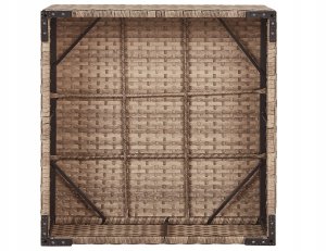 Narożnik ogrodowy ze stolikiem dla 4 osób SANO Lewostronny Modułowy Technorattan Naturalny 14