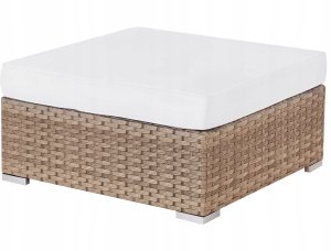 Narożnik ogrodowy ze stolikiem dla 4 osób SANO Prawostronny Modułowy Technorattan Naturalny 12