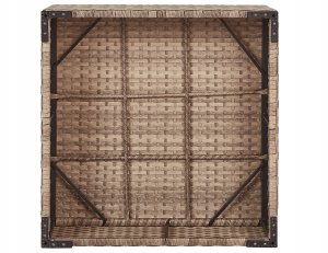 Narożnik ogrodowy ze stolikiem dla 4 osób SANO Prawostronny Modułowy Technorattan Naturalny 14