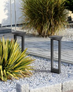 Beliani Lampa ogrodowa solarna LED MALDEN czarny 4