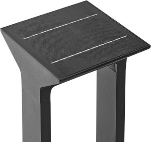 Beliani Lampa ogrodowa solarna LED MALDEN czarny 6