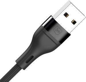 3MK Hyper Cable N-SERIES 3 in 1 USB-A to USB-C/Lightning/MicroUSB 1.2m 9V/2A 18W Black 9