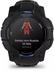 Zegarek sportowy Garmin Instinct 3 AMOLED - 50mm Czarno-niebieski (010-03020-03) 3