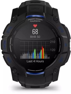 Zegarek sportowy Garmin Instinct 3 AMOLED - 50mm Czarno-niebieski (010-03020-03) 4