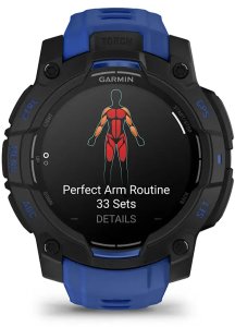 Zegarek sportowy Garmin Instinct 3 AMOLED - 45mm Czarno-niebieski (010-02936-03) 2