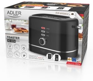Toster z rusztem do bułek | 7 poziomów opiekania | Funkcja rozmrażania i podgrzewania 11