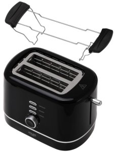 Toster z rusztem do bułek | 7 poziomów opiekania | Funkcja rozmrażania i podgrzewania 8