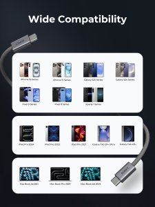 Kabel USB Aukey USB-C - USB-C 1.8 m Szary (Aukey) 2