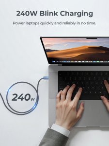 Kabel USB Aukey USB-C - USB-C 1 m Szary (Aukey) 6