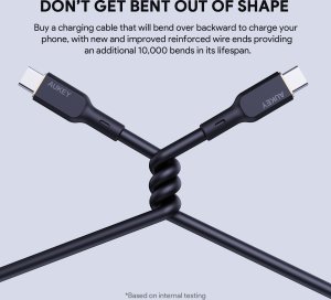 Kabel USB Aukey USB-C - USB-C 1.8 m Czarny (Aukey) 8