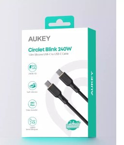 Kabel USB Aukey USB-C - USB-C 1.8 m Czarny (Aukey) 12