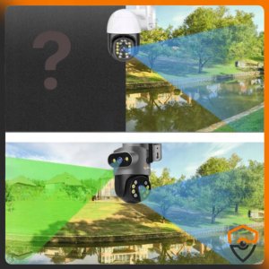 PODWÓJNA KAMERA WIFI ZEWNĘTRZNA OBROTOWA 10MPX ULTRA HD MIKROFON FUNKCJE AI 10