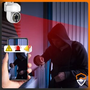 ZEWNĘTRZNA KAMERA IP WIFI OBROTOWA 10MP 4K ULTRA HD APLIKACJA MIKROFON ZOOM 2