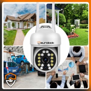 ZEWNĘTRZNA KAMERA IP WIFI OBROTOWA 10MP 4K ULTRA HD APLIKACJA MIKROFON ZOOM 8