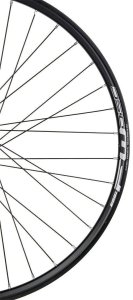 XMX Koło przód 26" piasta hamulec tarczowy, łożyska maszynowe, obręcz Rodi FW DISC czarna, szprychy czarne Uniwersalny 3