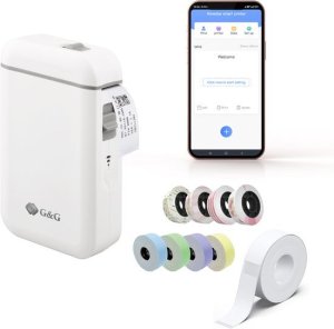 Drukarka etykiet G&G Urządzenie do etykietowania na etykiety 15mm 2