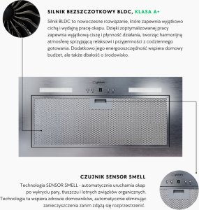 Okap Globalo Okap kuchenny Flueris 60.1 Inox Sensor Smell one size 10