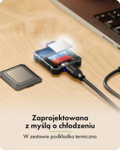 Kieszeń Icy Box Obudowa IcyBox NVMe M.2 10Gbps USB3.2 GEN2 Type-C 6
